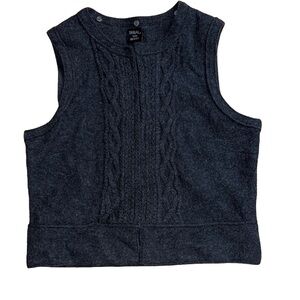 Tribal Sleeveless Knit Wool Vest Size M NWT